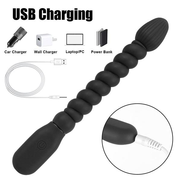 10 Speed Dual Motor Vibrators Stimulator Sex Toys for Men Women Prostate Massage Anal Beads USB Charge Vibrators