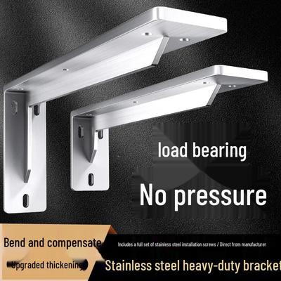 Wall-Mounted Triangular Heavy-Duty Support Bracket for Desk, TV Cabinet, and Shelf Storage.