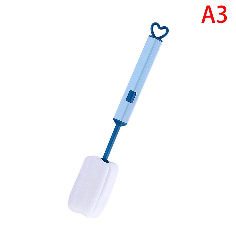 1 ks měkký štětec na hrnek s houbou Dlouhá rukojeť Štětec na láhve s houbou Nápojové sklenice na víno Skleněná lahev Skleněný kelímek Mytí Čištění kuchyně