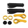 2pcs Handle Bar Covers Rubber Bicycle Handlebars Protector With Lids Fixing Buckles for Road Mountain Bicycle