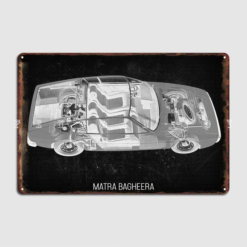 Matra Bagheera Metalen Bord Muurschildering Bioscoop Decoratie Garage Decoratie Blikken Bord Poster