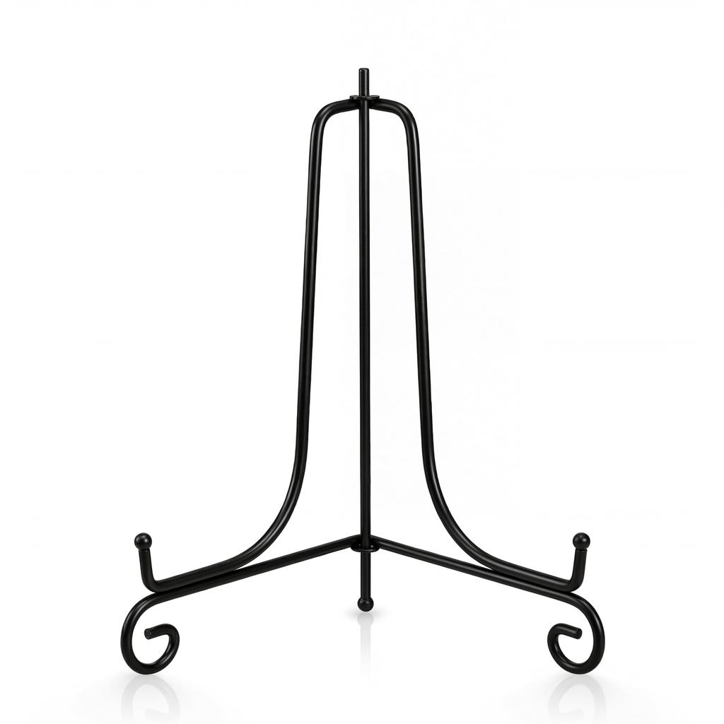 Artliving Plate Stands for Display, 4 Inch Black Iron Easel Plate Display Photo Holder Stand, Displays Picture Frames, Decorative Plates