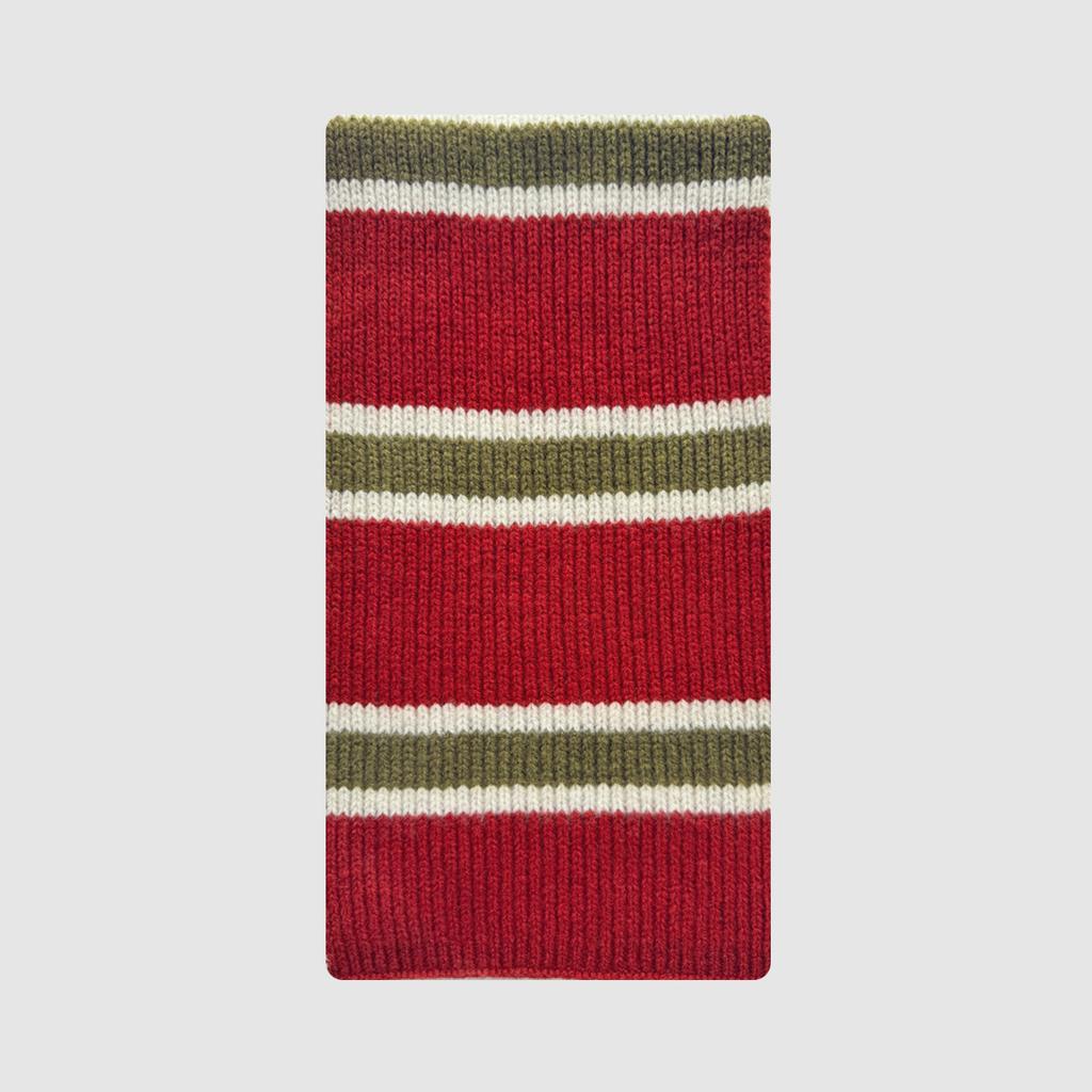 High Quality 100% Wool Striped Knitted Women Scarf Autumn Winter Korean Version Soft Waxy Cashmere Muffler Female Warm Scarves