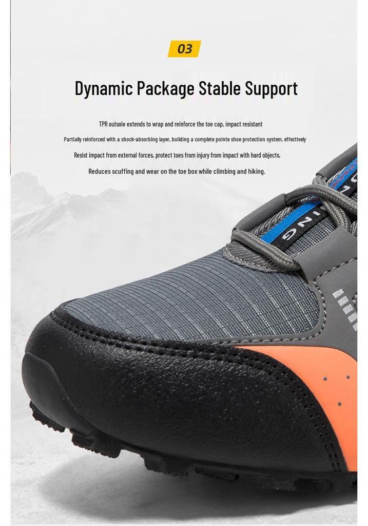 Men's Stylish, Lightweight, Breathable Outdoor Shoes - Casual and Trendy, Large Size Hiking and Mountaineering Footwear.