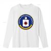 Maglietta in Cotone con Sigillo Ufficiale della Cia Central Intelligence Agency Per vintage Lavata Casual grafica Alla moda homme Morbida Traspirante