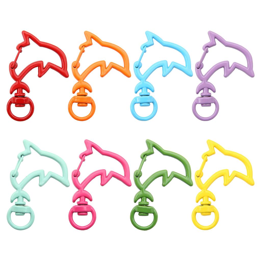 31X39mm Candy Colored Alloy Shell Shaped Spring Buckle Special-shaped DIY keychain Accessories Creative Accessories Hanging Ornaments