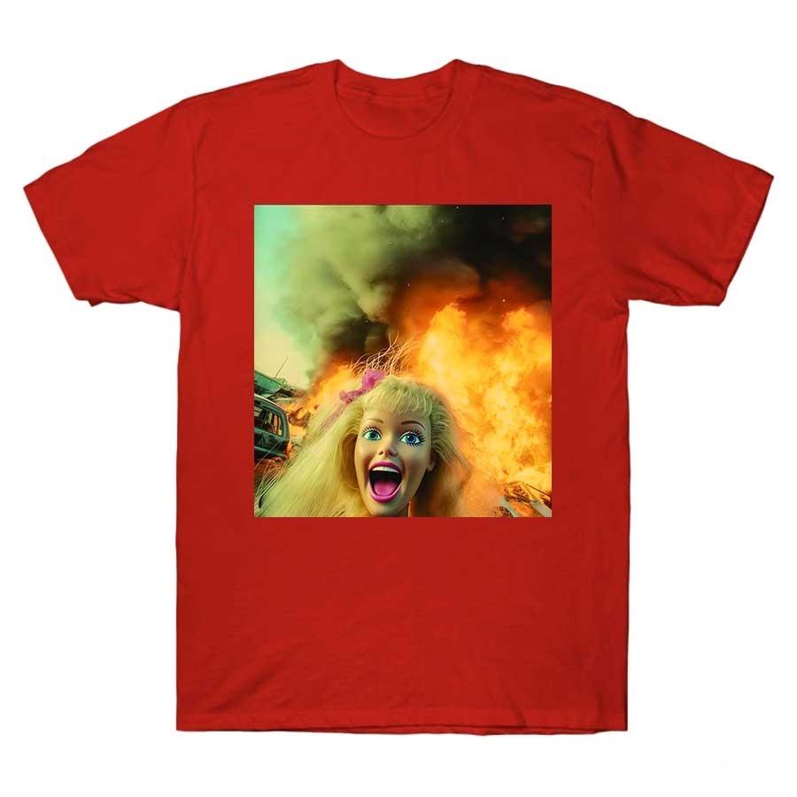 Funny Disgusted Doll Face Meme Tshirt For Unisex Women Cotton T Shirts Short Sleeve Tops M