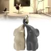 Of Pair A Beige Grey Elephants Animal Handicrafts Living Room Decoration Gift