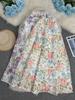 European Resort Style 3D Embroidered A-Line Midi Skirt - Versatile & Chic