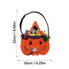 Soft Pumpkin Design Halloween Candy Bag Home Organization Collectible Bag for Spooky Season Treats