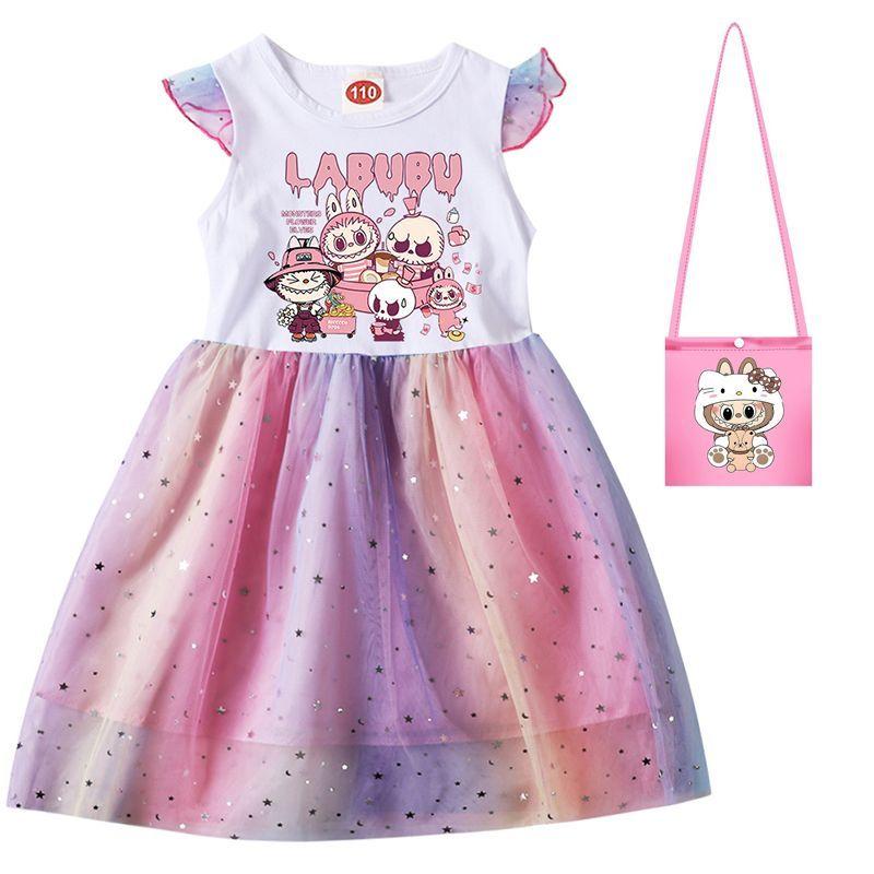 Summer Girls'  Dress, Children's Chiffon Dress, Festival Performance Dress