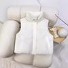 Down Cotton Jacket and Vest for Women 2025 Autumn Winter New Korean Version Loose Vest Stand Collar Solid Color