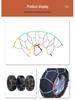 Winter Emergency Stainless Steel Anti-Skid Tire Chains for Cars, Trucks, and Vans