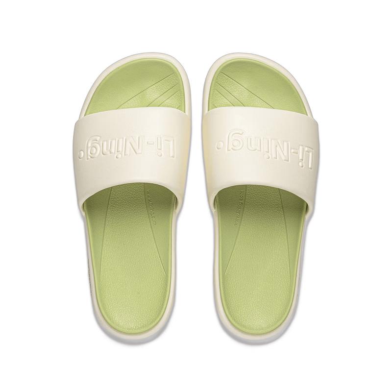 Спортивные шлепанцы Li-Ning Soda Unisex для лета AGAW025 38 грязно-белый