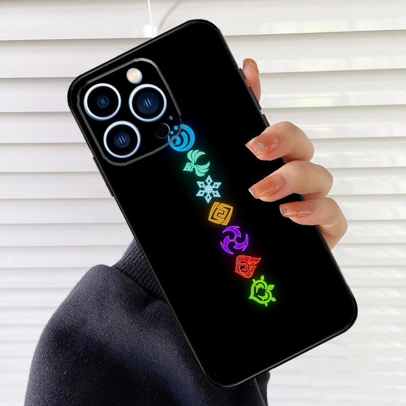 Genshin Impact Phone Case For iPhone 17 16 15 14 13 12 11 Pro Max mini 15 16 Plus 16e 17 Air Cover Fundas