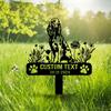 Unique Custom Metal Garden Art Dog Memorial Stake Personalized Pet Funeral Sign Outdoor Yard Decoration Irish Setter Lover