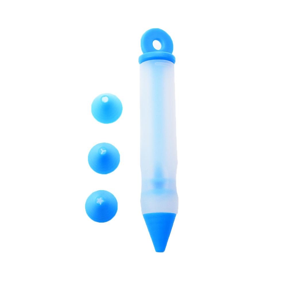 1Pcs Silicone Embossing Pen Set Chocolate Cream Writing Pen Embossing Mouth Cake Baking Biscuit Dessert Decorative Pen