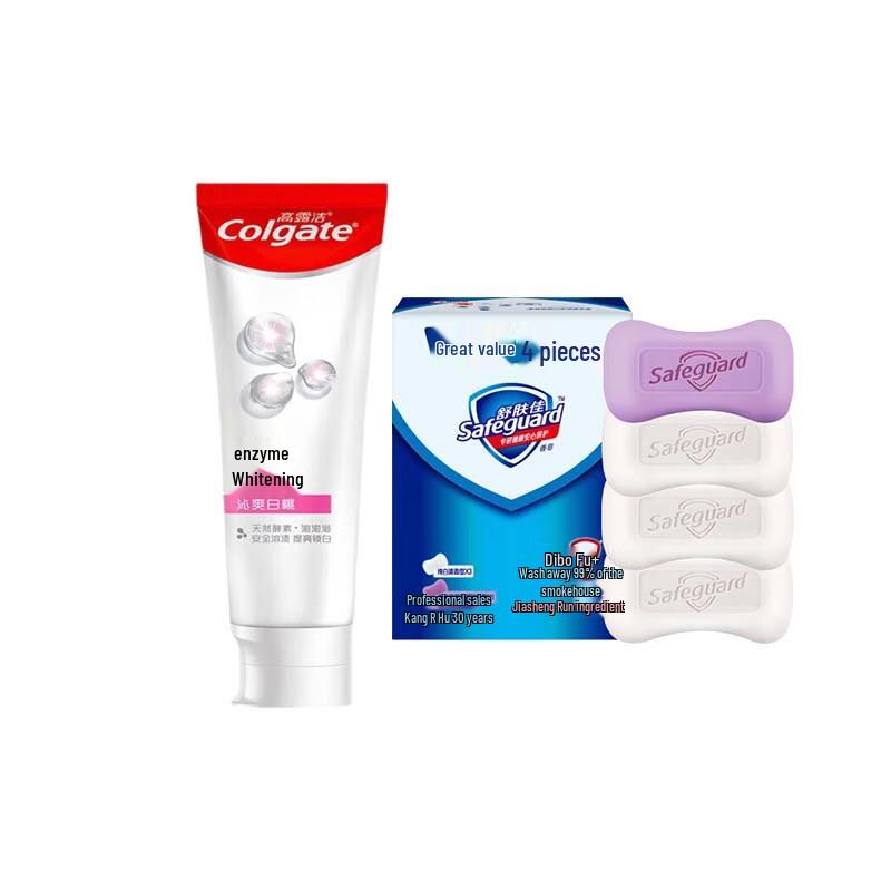 Colgate Peach Whitening Toothpaste & Safeguard Soap Set