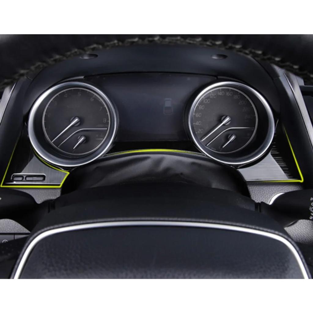 3 Pieces Black Titanium Interior Dashboard Panel Meter Surround Cover Molding Trim for Camry XV70 2018 2019 2020 2021