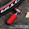 Aluminum Alloy Automatic Pump Mini Portable Bicycle Pump Fast CO2 Tire Inflator Bike Pump Black For Schrader and Presta Adapter
