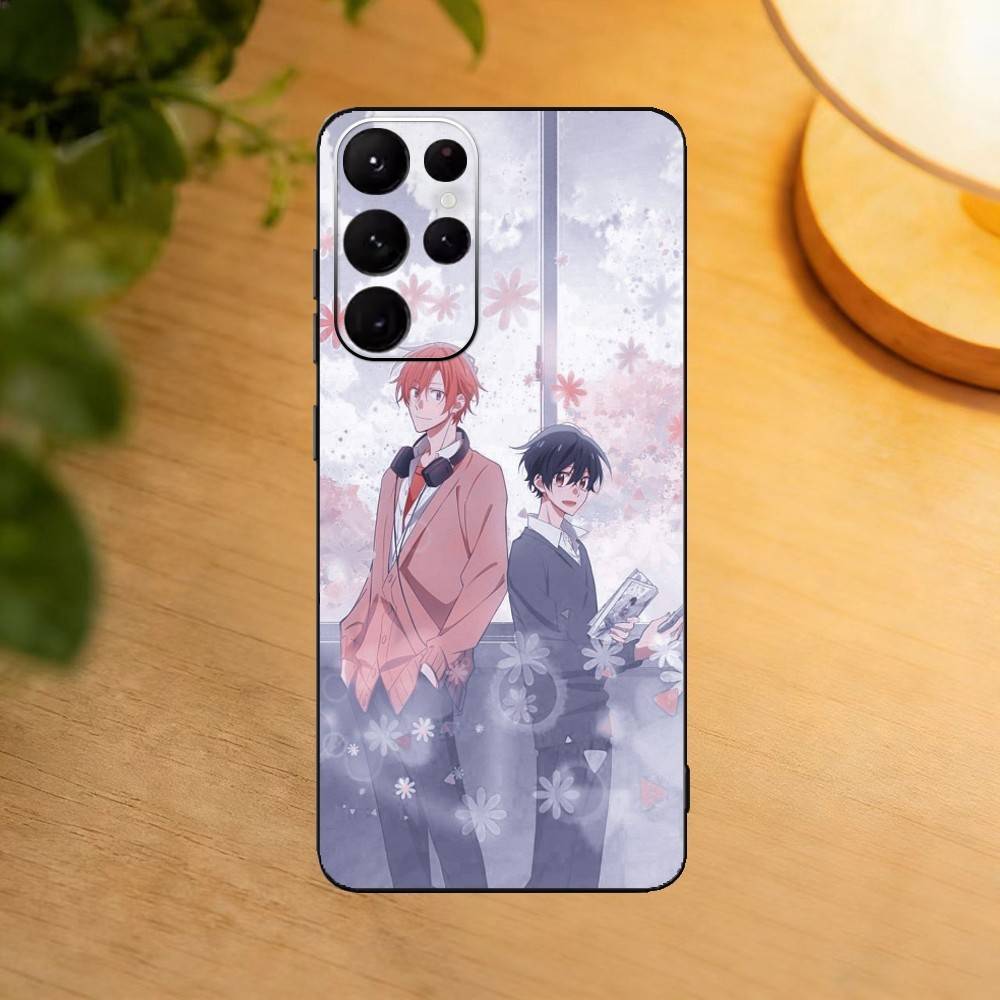 

Sasaki to Miyano BL Phone Case For Samsung S25,24,23,22,30,21,10,9,Ultra,Plus,Lite Soft Black Case Samsung S21Ultra