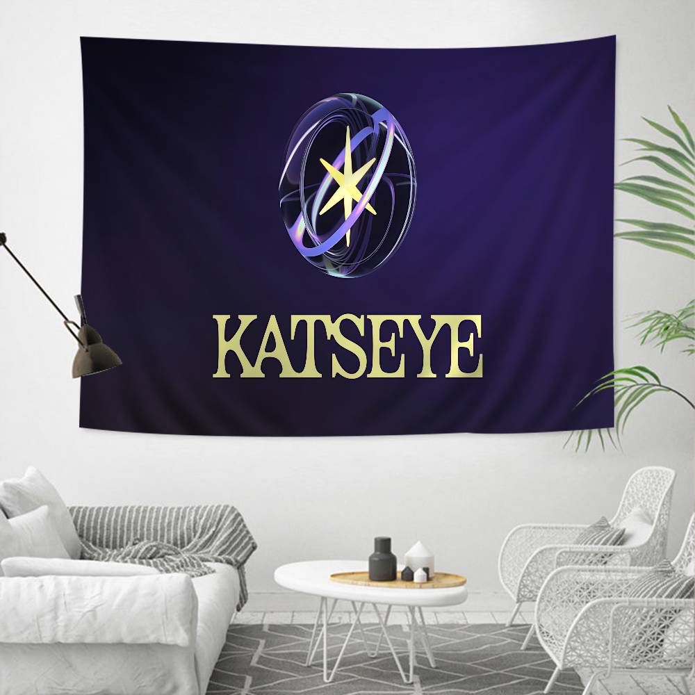Korea Kpop Band KKatseye Hanging Bohemian Tapestry Bohemian Wall Tapestries Mandala Kawaii Room Decor