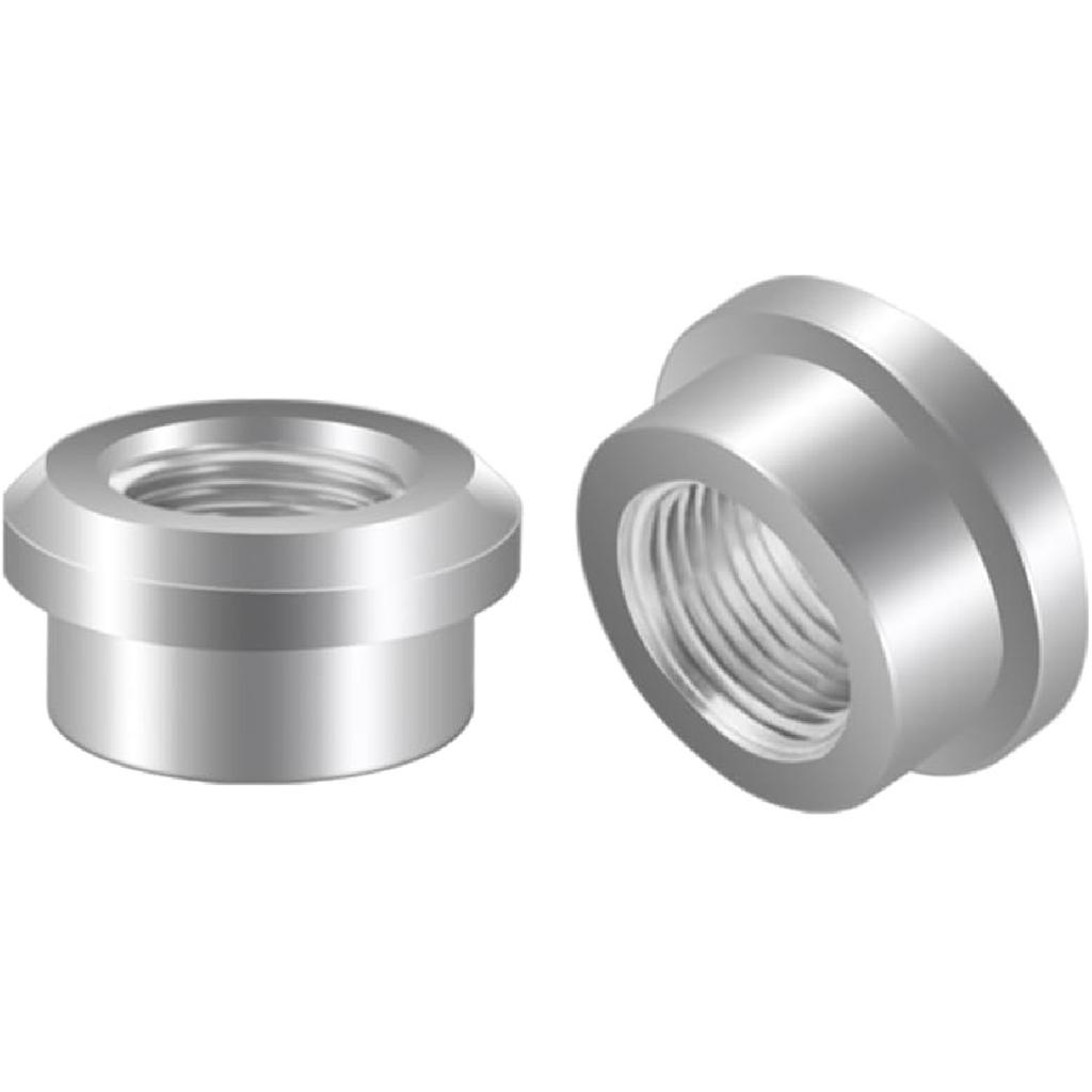 3/4 NPT Female Threaded Stepped Weld on Bung Fitting Aluminum 2PCS