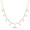 Elegant Drop Tassel Starry Moissanite Clavicle Chain S925 Silver 18K Gold Plated Ladies Office Wedding Bridesmaid Neck Chain