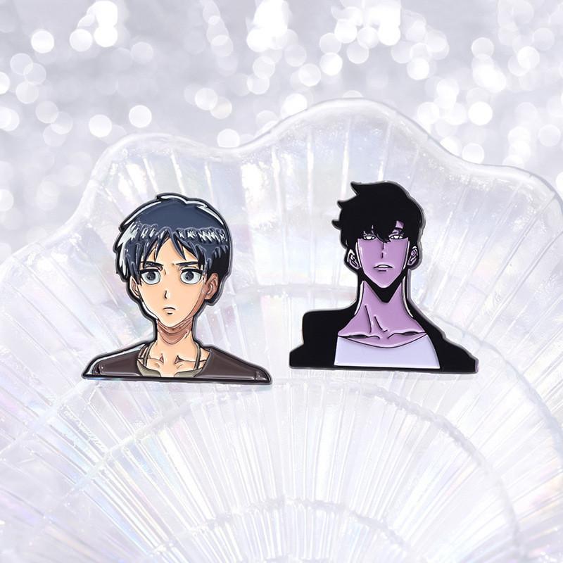 Anime Trendy Twoinone Character Pin Brooch Fashionable Accessory For All Fans
