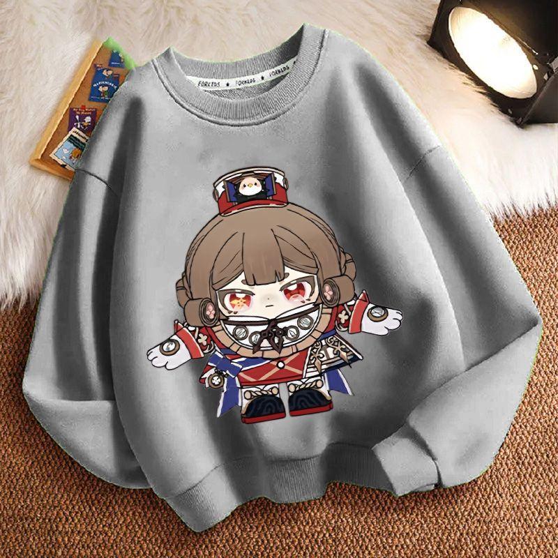 Children's Fashion Egg Boy Party Law Enforcement Judge Round-neck Hoodie Spring and Autumn Boys' and Girls' Long-sleeved Loose Coat