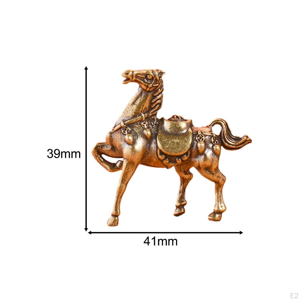Elegant Feline Equine Sculpture Artistic Animal Figurine Decor for Fireplace Desk Office Bedroom