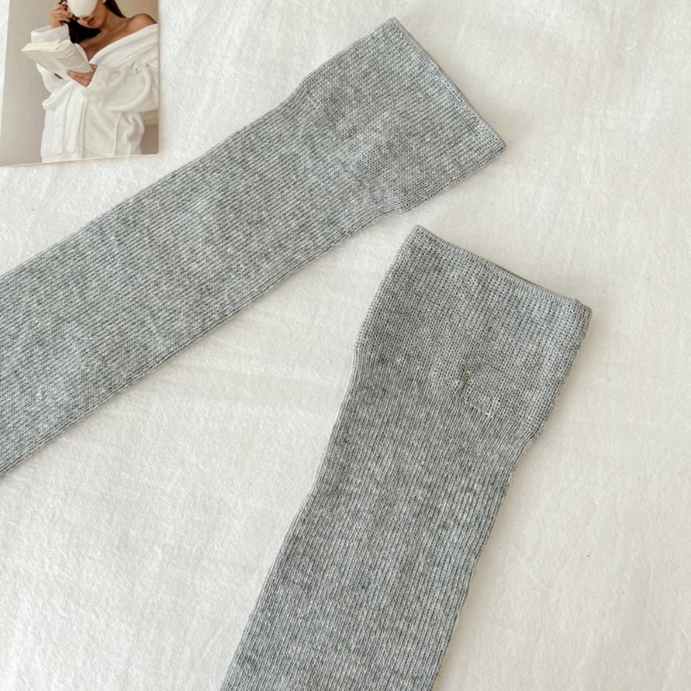 Chaussettes hautes fines unies Chaussettes hautes mode pour femmes Dames