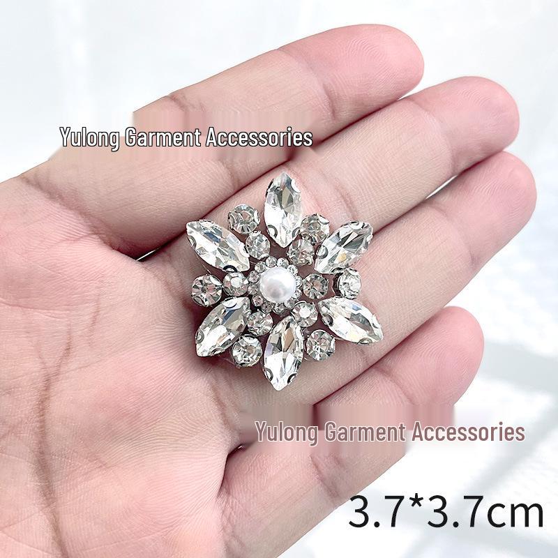 Luxury White Rhinestone Hotfix Stickers: Super Shiny DIY Dress Accessories with Hot Melt Adhesive