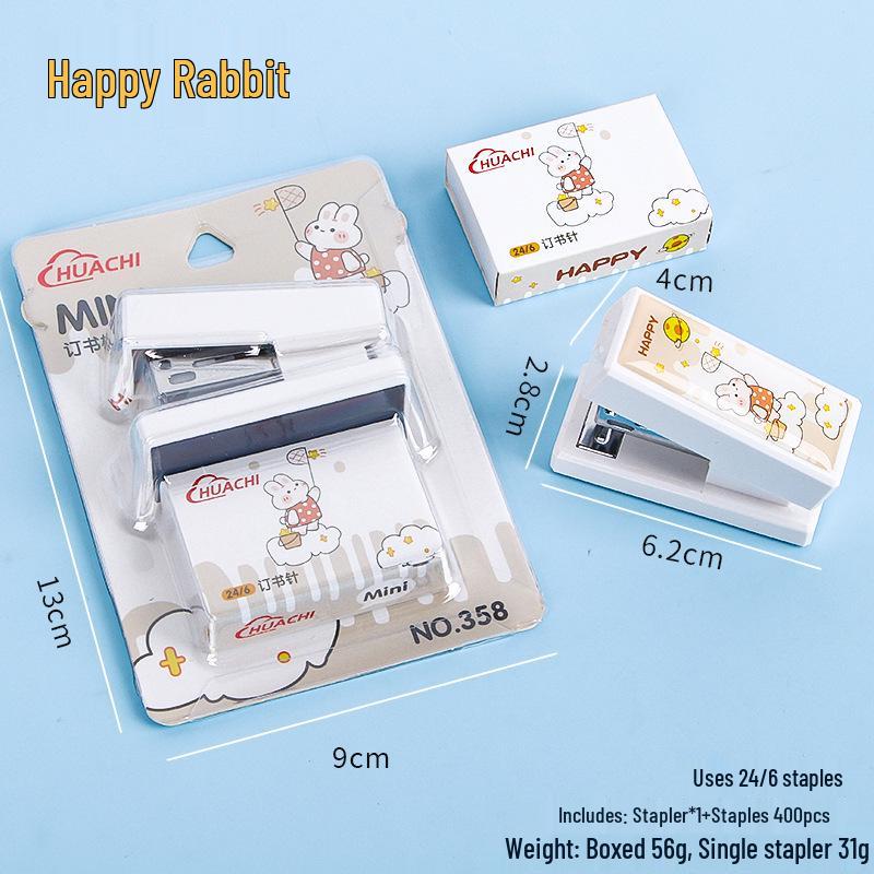 Mini Cartoon Stapler Set - Cute, Multifunctional Student Stationery and Office Stapler
