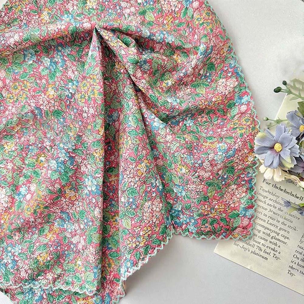 Sunshade Floral Patterned Headscarf Breathable Square Handkerchief  Clothing Accessories