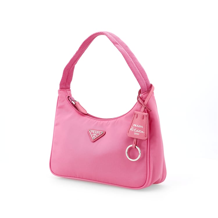 PRADA Nylon Shoulder Bag, Handbag, Shoulder Bag Mini Women's Autumn Begonia Pink Dark Pink 1NE515-2DH0-F0638