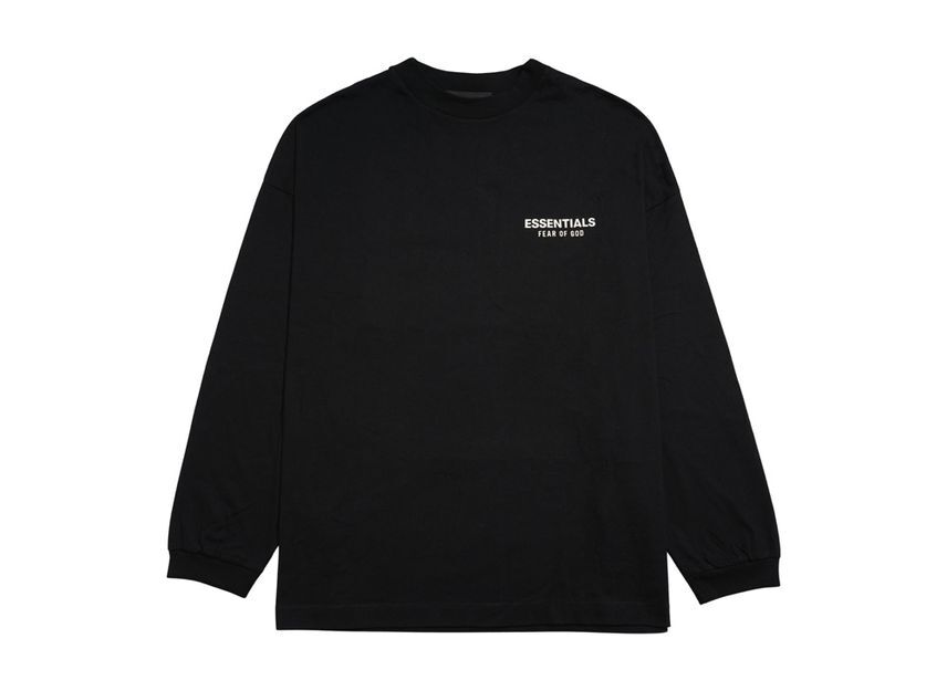 FEAR OF GOD Essentials Jersey Long Sleeve T-Shirt Black S
