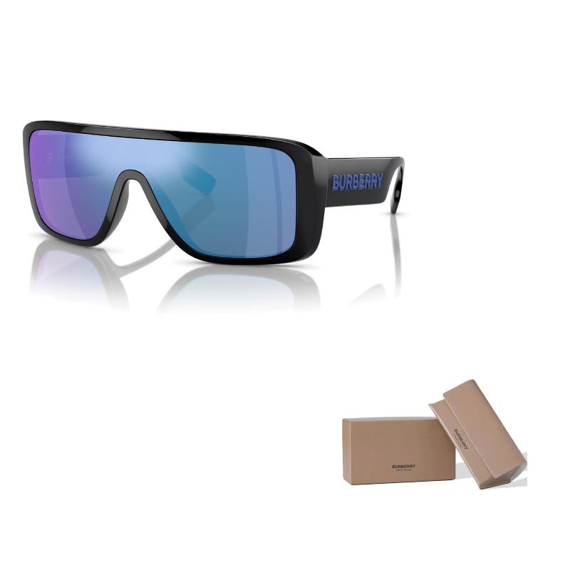 

Burberry Temples Logo Injection Molded Irregular Sunglasses Men s Black 30 чёрный