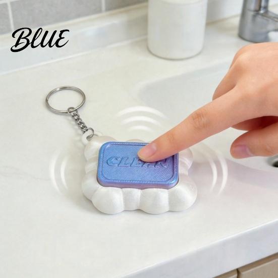 Sensory Toys for Focus And Calm 3D Printed Soap Fidget Keychain Creative Stress Relief Toy with Click Cute Embossed Sound Bags and Keys Portable