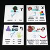 Non-Toxic 10*10Cm Baby Montessori Hebrew/Russian Alphabet Letter Word Card Learning Flashcard For Children Educational For Kids Early Toys