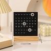 1PC Perpetual Calendar Wooden Ring Desk Calendar High Value Acrylic Calendar Desktop Ornaments Decompression Healing Decorations