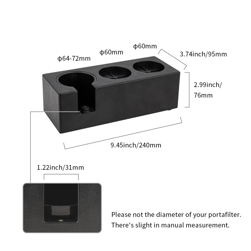 Watchget Tamper Stand, Tamping Stand, Espresso Tamper Mat, Coffee Tamper Mat, Espresso Tamping Station, Portafilter Holder, Tamping Station Base,
