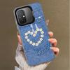 Retro-Denim-Muster Weiche Handyhülle für Xiaomi Redmi 15C 15 14C 13C 12C Poco X5 X6 X7 Pro X3 F8 F7 Ultra M8 13 12 Hülle Rückseite Sie