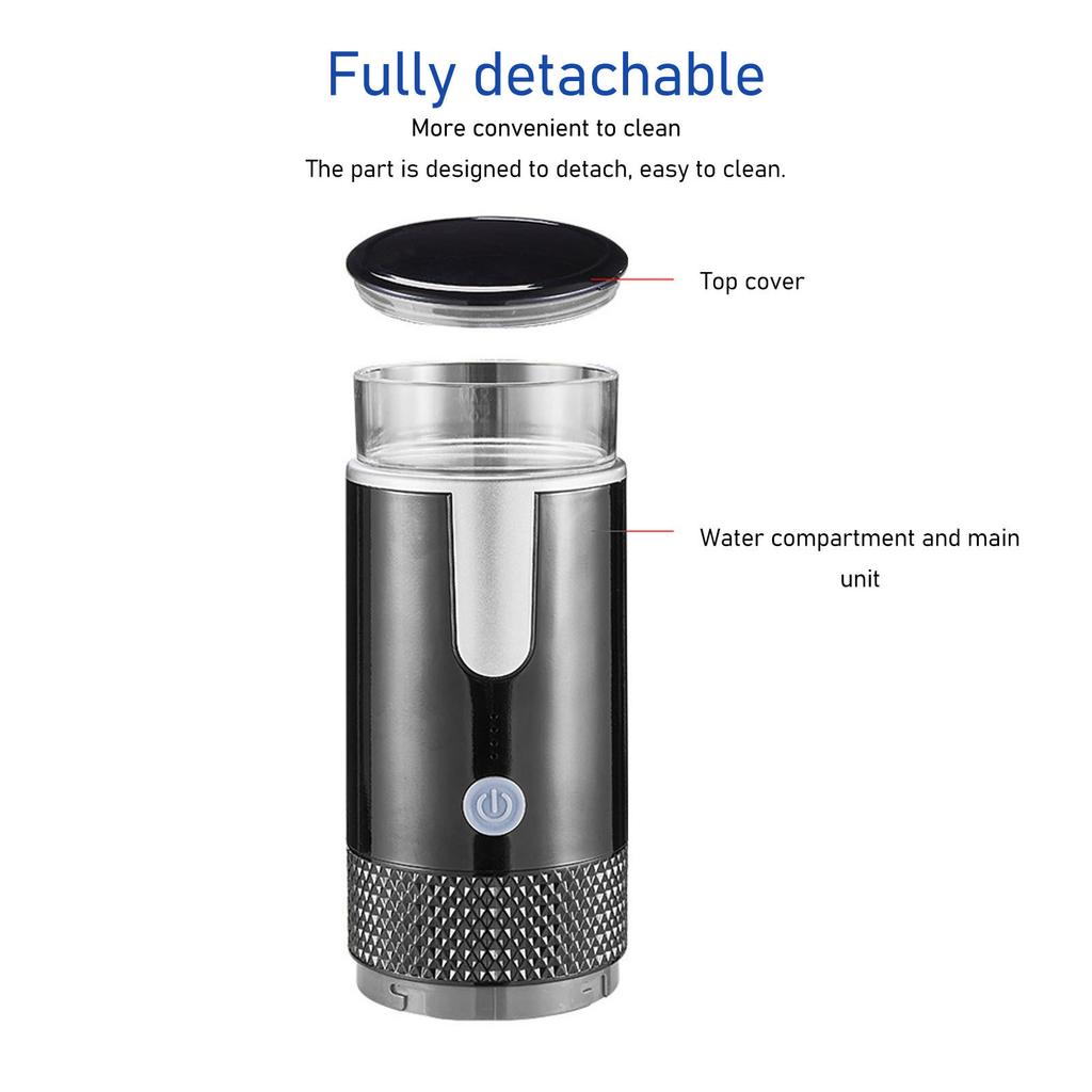 Portable Handheld Coffee Maker Wireless Charging C-Type Rechargeable Automatic Mini Coffee Maker 1200mAh Travel Camping