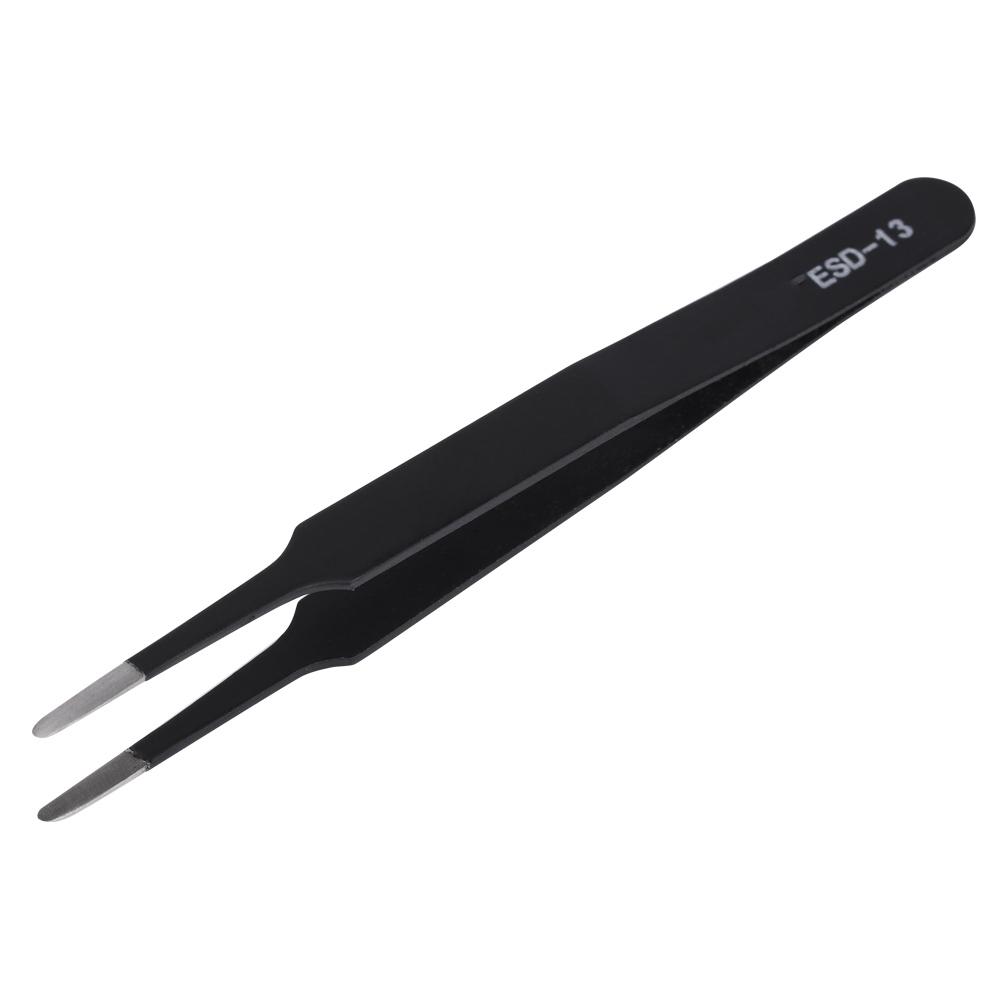 Hot ESD 13 Safe Anti Static Stainless Steel Tweezers Maintenance Repair Set
