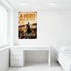 Vintage Gladiator Filmplakat Metallblechschild, Russell Crowe Abgenutzter Alter Stil, Ein Held wird aufsteigen & 5000 n. Chr. Text, Heim Ba