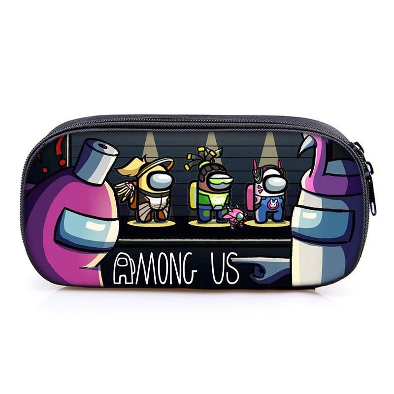 Among Us Game Characters Print Single Layer Stationery Storage Bag For Students