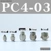 Pneumatic Push-to-Connect Air Hose Fitting - Quick Connectors PC6, PC8, PC12 (M5 Thread)