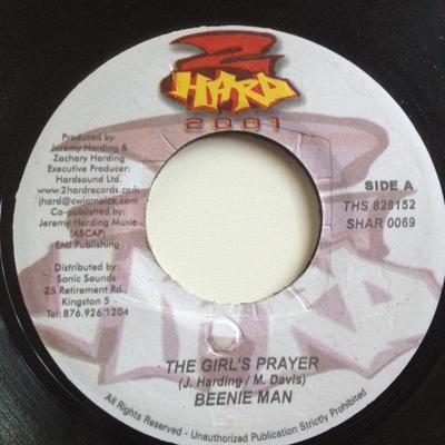 Płyta 7-calowa BEENIE MAN - The Girl's Prayer SHAR0069 2 Hard 2001 2001 Jamajka Reggae, Ska & Dub Używana