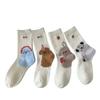 Ladies Spring and Summer Fashion All Kinds of Lovely Boneless Mesh Animal Cotton Tube Socks